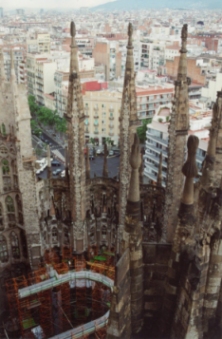 Sagrada Familia construction pit